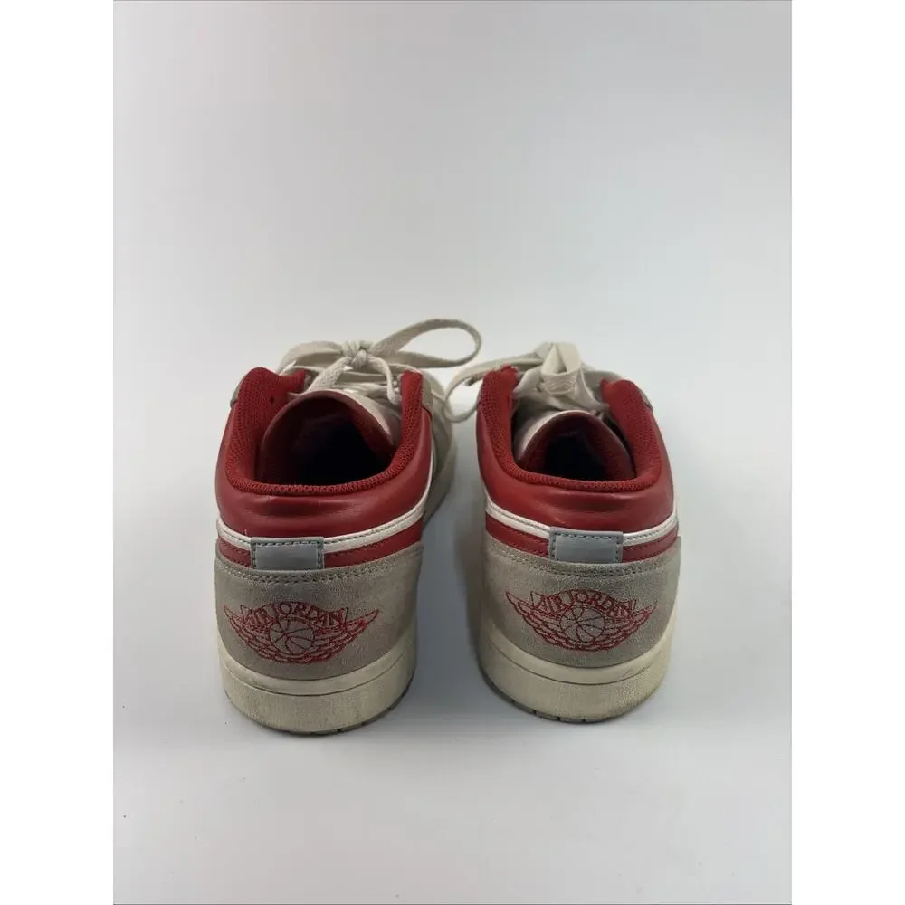 Air Jordan 1 Low SE Light Smoke Grey Gym Red Men's Sneaker Size 8 DC6991-016